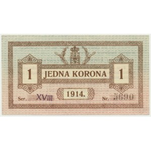 Lviv, 1 crown 1914 - Ser. XVIII