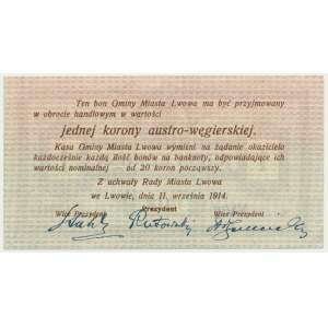 Lviv, 1 crown 1914 - Ser. XVIII