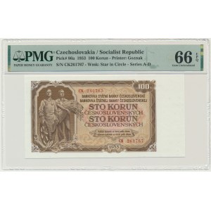 Czechoslovakia, 100 Korun 1953 - PMG 66 EPQ
