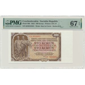 Czechosłowacja, 100 koron 1953 - PMG 67 EPQ