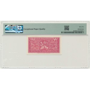 Czechoslovakia, 5 Korun (1945) - PMG 66 EPQ