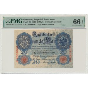 Germany, 20 Mark 1910 - PMG 66 EPQ