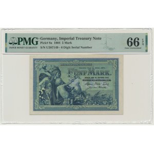 Germany, 5 Mark 1904 - PMG 66 EPQ