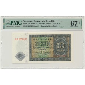 Germany, DDR, 10 Mark 1948 - PMG 67 EPQ