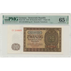 Germany, DDR, 20 Mark 1948 - PMG 65 EPQ