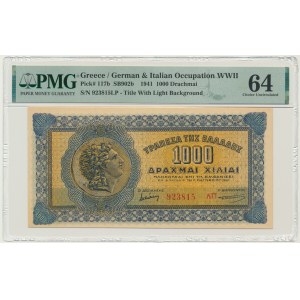 Greece, 1.000 Drachmai 1941 - PMG 64
