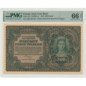 500 marks 1919 - 1st Series BR - PMG 66 EPQ