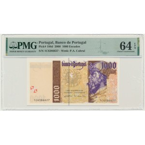 Portugal, 1.000 Escudos 2000 - PMG 64 EPQ