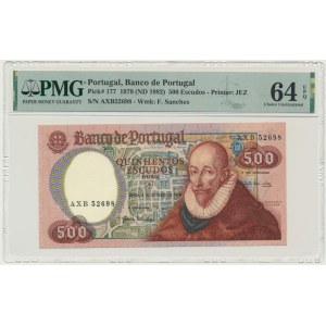 Portugal, 500 Escudos 1979 - PMG 64 EPQ