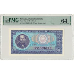 Romania, 100 Lei 1966 - PMG 64