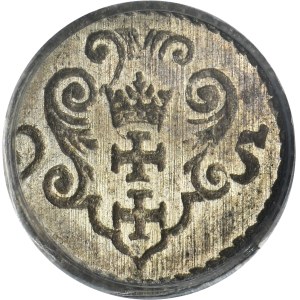 Sigismund III Vasa, Denarius Danzig 1595 - PCGS MS64