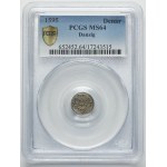 Sigismund III Vasa, Denarius Danzig 1595 - PCGS MS64