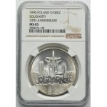 100 000 PLN 1990 Solidarita - TYP A - NGC MS65