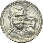 Russia, Nicholas II, Rubel Petersburg 1913 B•C Romanov Dynasty - NGC MS60