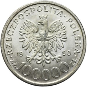 100,000 PLN 1990 Solidarity - TYPE B