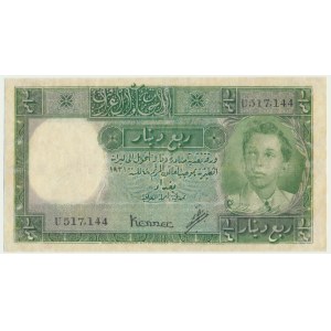 Iraq, 1/4 Dinar 1931 (1945) - SCARCE