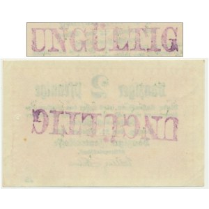 Danzig, 2 Pfennig 1923 - October - with UNGÜLTIG - RARE
