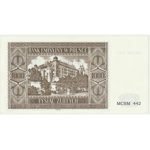 Krakowiak, 1,000 gold 1941 - MCSM 442 -.