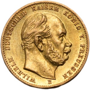 Germany, Kingdom of Prussia, Wilhelm I, 10 Mark Hannover 1876 B