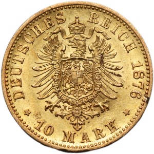 Germany, Kingdom of Prussia, Wilhelm I, 10 Mark Hannover 1876 B