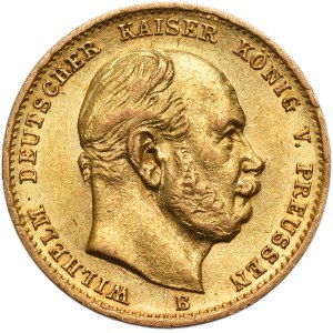 Germany, Kingdom of Prussia, Wilhelm I, 10 Mark Hannover 1872 B