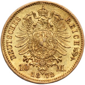 Germany, Kingdom of Prussia, Wilhelm I, 10 Mark Hannover 1872 B