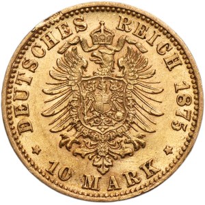 Germany, Kingdom of Bavaria, Ludwig II, 10 Mark Munich 1875 D