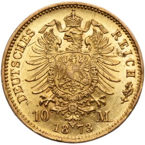 Germany, Kingdom of Prussia, Wilhelm I, 10 Mark Berlin 1873 C