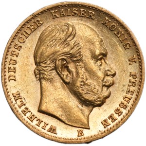 Germany, Kingdom of Prussia, Wilhelm I, 10 Mark Hannover 1873 B