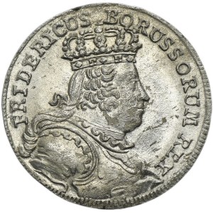 Silesia, Prussian rule, Friedrich II, 6 Groschen Breslau 1757 B