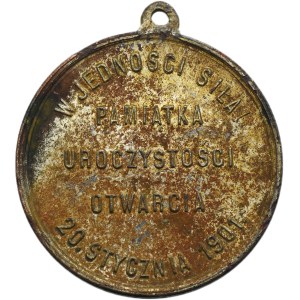 Medal of the Grand Opening of the Polish House in Teschen 1901