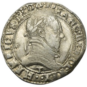 Henry III of France, 1/2 Franc Nantes 1587 T