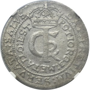 Jan II Kazimierz, Tymf Kraków 1664 AT - SALVS - NGC AU DETAILS