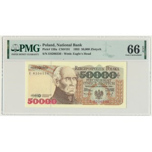 50,000 PLN 1993 - E - PMG 66 EPQ