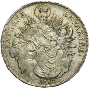 Germany, Bavaria, Karl II Theodor, Thaler Munich 1778 HST