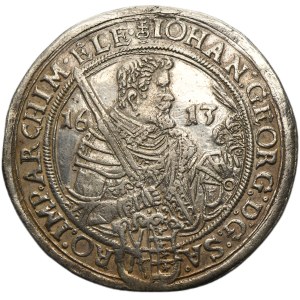 Germany, Electorate of Saxony, Johann Georg II and August, Thaler Dresden 1613