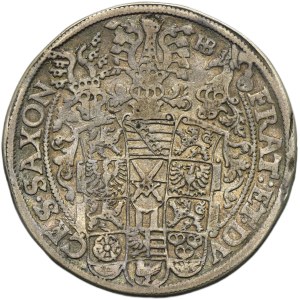 Germany, Saxony, Christian II, Johann Georg I and August, Thaler Dresden 1592 HB