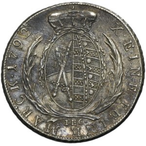 Germany, Saxony, Friedrich Augustus III, Thaler Dresden 1792 IEC