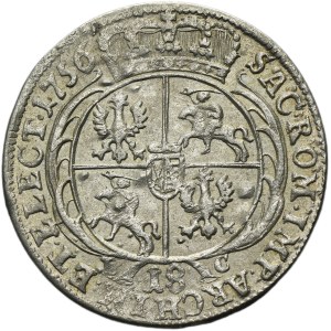 Augustus III of Poland, 18 Groschen Leipzig 1756 EC