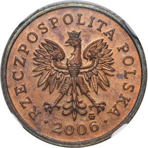 PRÓBA BRĄZ, 10 groszy 2006 - NGC MS63
