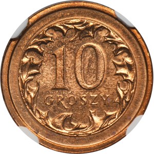 SAMPLE of Copper, 10 pennies 2006 - NGC MS64 RD