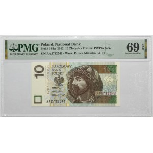 10 zl 2012 - AA - PMG 69 EPQ