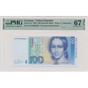 Germany, BDR, 100 Mark 1989 - PMG 67 EPQ