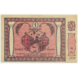 Krakow, Lviv Confectionery, 1 crown 1919 - E series