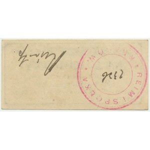 Krakau, Reim und Firma, 2 Kronen 1919 - Rückseite