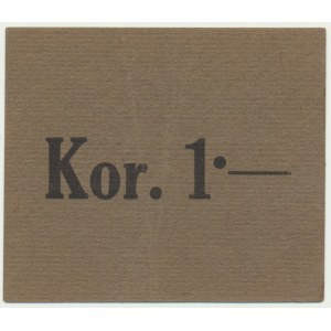 Krakow, United Companies Drobner, 1 crown 1919 - blank