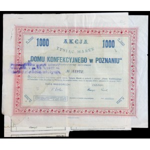 Dom Konfekcyjny Towarzystwo Akcyjne, 1.000 mkp, Emisja VI