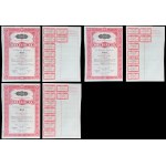 6% National Loan 1934, PLN 100 bond - set of 3.