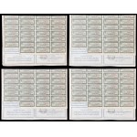 4% State Bonus Loan 1920, bond 1,000 mkp - set of 4 pcs.