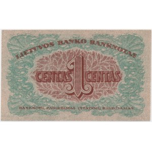 Lituanie, 1 cent 1922